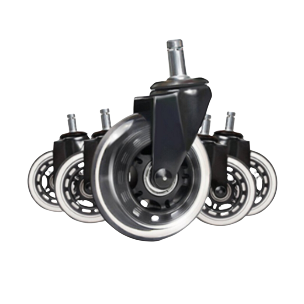 Roller Blade Style Stool Casters for All Floors