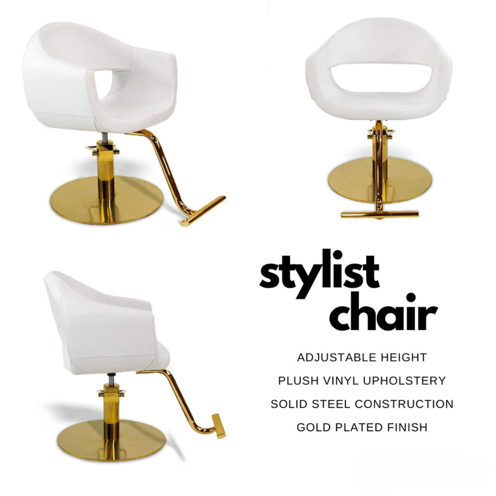 Milla Styling Chair with A59 Gold Pump