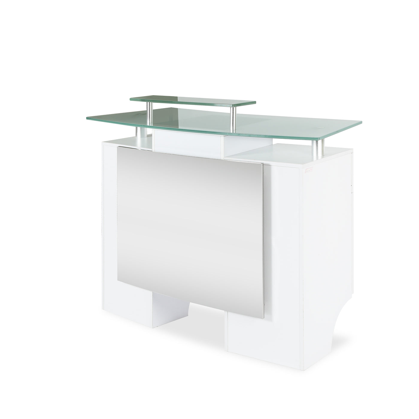 Glass Top Reception Desk