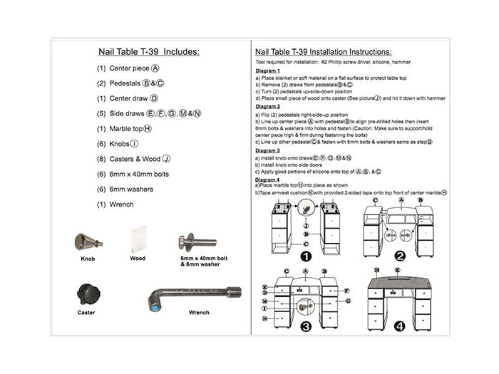 T-39G Nail Table