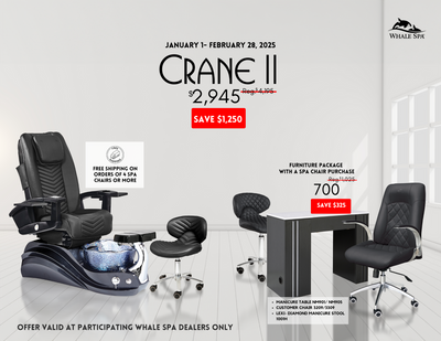 Crane II Pedicure Chair  Package Deal