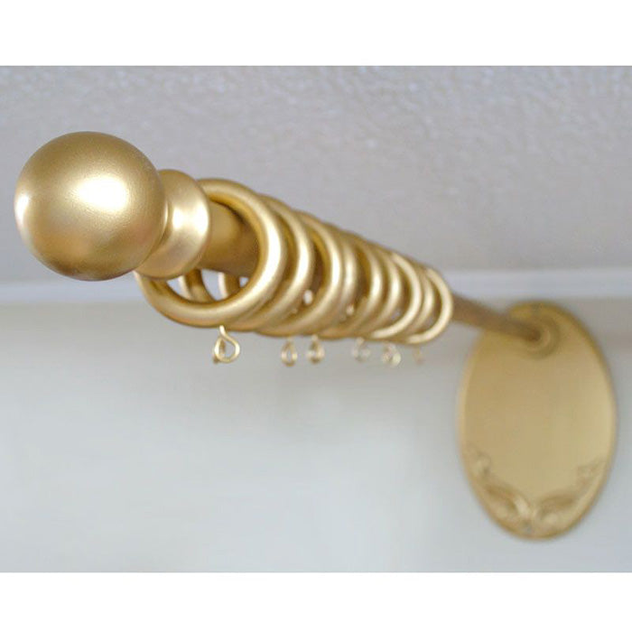 Gold Wooden Salon Drapery Rod