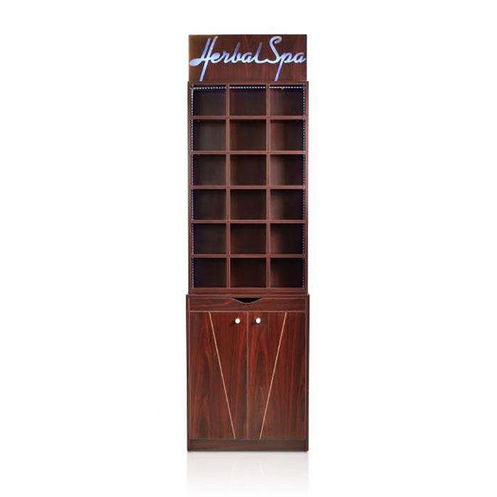 Mini LED Herbal Salon Display Cabinet