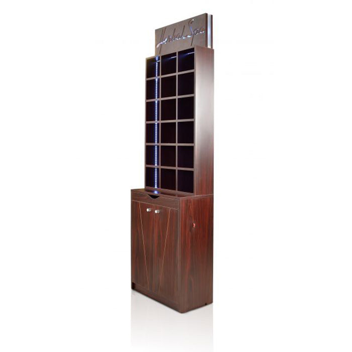 Mini LED Herbal Salon Display Cabinet