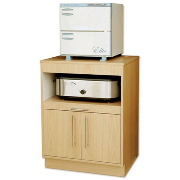 Hot Stone & Towel Warmer Salon Cabinet