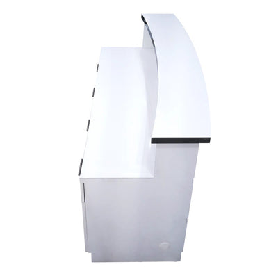 Lux BW Stripes Reception Desk