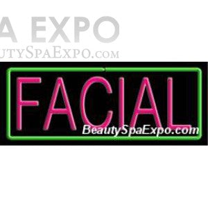 Rectangle Facial Neon Sign