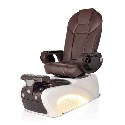 Milan CHOCOLATE Pedicure Chair, Thone Chocolate Seat 