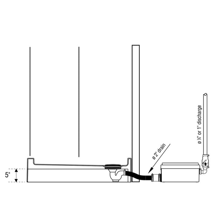 SaniFlo - Sanishower Discharge Drain Pump