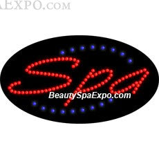 Spa Oval LED Sign