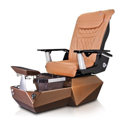 Tri BRONZE Pedicure Chair. T Timeless Mocha Seat