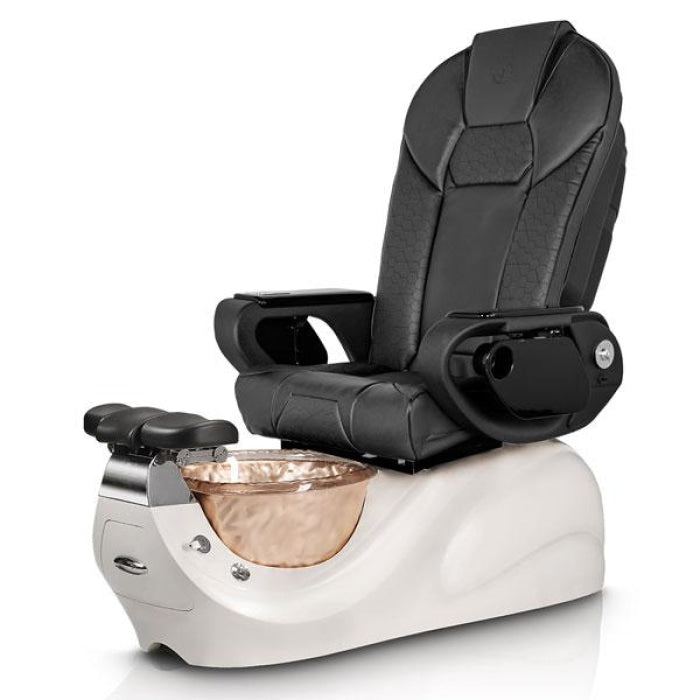 Vespa GOLD-RESIN Pedicure Chair Throne Black Seat